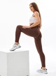 Женские лосины Push Up спортивные однотонные гладкие с эффектом пуш ап для тренировок XL Коричневый (17013156) - изображение 4