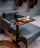 Приставной мобильный столик с регулировкой высоты Hommex Mobidesk Duo USB Walnut (TH-010-2 Walnut) - изображение 6