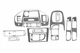 Накладки на панель Дерево для Mitsubishi Galant 1997-2003 гг - изображение 2