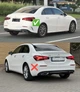 Дифузор заднього бампера з насадками (A45 дизайн) для Mercedes A-сlass W177 2018+ Седан V2 - зображення 1