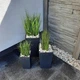 Набор 3 шт вазонов для цветов с вкладками Deco4Home RATTAN 32.5 см/37.5 см/42 см для балкона, террасы, сада Ротанг Антрацит - изображение 4