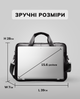 Чоловіча шкіряна сумка для ноутбука та документів чорна Tiding Bag RD-23134 - зображення 4