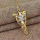 Кулон Арвен Евенстар. Подвеска Arwen Evenstar. Кулон из фильма Властелин Колец (Lord of The Rings) жовтий - изображение 2