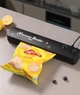 Вакууматор Vacuum Sealer бытовой вакуумный упаковщик продуктов Черный - изображение 7