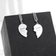 Парні Кулони з індивідуальним гравіюванням для закоханих "Two hearts" з нержавіючої сталі - зображення 4