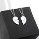 Парні Кулони з індивідуальним гравіюванням для закоханих "Two hearts" з нержавіючої сталі - зображення 12