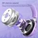 Дротова ігрова гарнітура ONIKUMA Gaming CAT with LED X11, USB, 3.5mm, 2.2m, purple - зображення 3