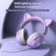 Дротова ігрова гарнітура ONIKUMA Gaming CAT with LED X11, USB, 3.5mm, 2.2m, purple - зображення 5