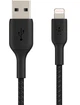 Кабель для зарядки і передачі даних Belkin USB-A - Lightning нейлонове обплетення 1м Чорний (CAA002BT1MBK) - зображення 2