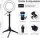 Кольцевая USB RGBW LED лампа Puluz PKT3049B 4.7" + настольный штатив - изображение 3