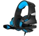Дротова ігрова гарнітура HUNTERSPIDER Gaming with LED V3, USB, 3.5mm, 2.2m, black-blue - зображення 1