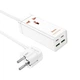 Сетевое зарядное устройство удлинитель Hoco AC10A 2 USB/ 2 Type-C PD 65W 1 розетка 1.5m white - изображение 2