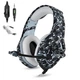 Проводные игровые наушники ONIKUMA Gaming K1-B, 3.5mm, 2.2m, Camouflage-Grey - изображение 2