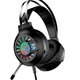 Проводная игровая гарнитура HOCO Cool Game LED ESD04 Hi-Res, USB, 2х3.5mm, 2m, black - изображение 3