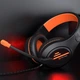 Дротова ігрова гарнітура MeeTion Gaming Backlit MT-HP021, USB, 3.5mm, 1.8m, black-orange - зображення 8