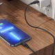 Дата-кабель hoco. X90 Cool Type-C to Lightning, 20W, силиконовый, быстрая зарядка и передача данных, 1 м Black - изображение 6