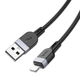 Дата кабель Hoco X109 Energy silicone USB to Lightning (3m) Black - 00000077111_1 - зображення 3