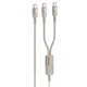 Прочный Дата кабель Hoco U139 Type-C to Type-C/Type-C 100W (1.2m) Gold - изображение 1