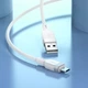 Дата кабель Hoco X109 Energy silicone USB to MicroUSB (1m) White - изображение 3