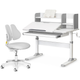 Комплект парта Evo-Kids TH-330 Grey + кресло Evo-kids Mio Lite G серый (TH-330 W/G + Y-208 G) - изображение 1