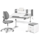 Комплект (L) Evo-Kids TH-330 Grey (парта + крісло + тумба) (арт. TH-330 + Y-412 Lite + BD C3_GREY) Сірий - зображення 1