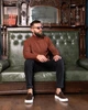 Мужские лоферы из натуральной замши Legessy JERSEY COFFEE 44 - изображение 5