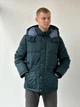 Стильная мужская зимняя куртка GAP с капюшоном зеленая M - изображение 1