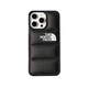 Чохол пуховик для iPhone 14 Pro матовий The North Face, захисний, Чорний - зображення 1