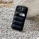 Чохол пуховик для iPhone 14 Pro матовий The North Face, захисний, Чорний - зображення 3