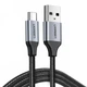 Кабель UGREEN US288 USB 2.0 AM to Type-C M 1м 3A 18W никелированная алюминиевая оплетка Black (60126) - изображение 1