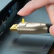 Кабель UGREEN DP112 DisplayPort to DisplayPort M-M 3м V1.4 8K Zinc Alloy Shell Gold (60844) - изображение 4