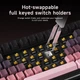 Клавіатура AJAZZ AK820 MAX Blackberry Pink Бездротова Ігрова Механічна. 2.4G/Bluetooth/Кабель. Батарея 8000mAh. Gift Switch - зображення 5