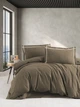 Комплект постельного белья First Choice Flanel 160×220 см Soprano Brown - изображение 1