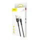 Кабель Baseus Cafule Cable Lightning – USB 1.0 м2 A Black-Gold (CALKLF-BV1) - изображение 2