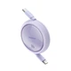 Кабель Baseus Free2Draw Mini Retractable Charging Cable Type-C to Type-C 100W 1m Nebula Purple (P10364500511-00) - зображення 4
