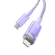 Кабель Baseus Explorer USB Type C - Lightning 1 м Purple (CATS010205) - изображение 5