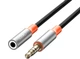 Кабель AUX XO NB-R269A AUX 3.5мм - AUX 3.5мм 1 м Black (NB-R269A.black) - зображення 3