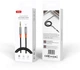Кабель AUX XO NB-R269A AUX 3.5мм - AUX 3.5мм 1 м Black (NB-R269A.black) - зображення 4
