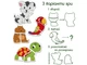 Набор магнитные пазлы Magdum ML4031-34EN Pets 6 картинок (7108) - изображение 4
