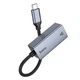 Адаптер Hoco UA37 Type-C to RJ45 (переходник, Type-C, RJ45, для интернет соединения, сетевая скорость 1000 Mbps) - Серый - изображение 3