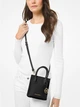 Сумка кросс-боди через плечо женская из натуральной кожи маленькая Michael Kors Mercer Extra-Small Pebbled Leather 35S1GM1152 Черная (194900272497) - изображение 2