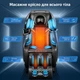 Масажне крісло ACTION A12 Premium Blue з масажем для ніг - зображення 2