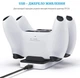 Зарядна станція DOBE® TP5-0591 для геймпадів DualSense (PS5) White/Black [428993990] - зображення 5