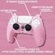 Качественный защитный силиконовый чехол Cat Ear Pink для геймпада Sony DualSense PS5 + накладки на стики [466129389] - изображение 2