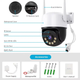 Камера поворотна ICSee 8Mp 3,6mm WiFi TF пластик mic spk (0951) - зображення 5