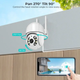 Камера поворотная ICSee 4Mp 3,6mm WiFi TF пластик mic spk (0676) - изображение 3
