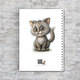 Блокнот А5 Кот + котенок на пружине 50 чистых листов бумага 80 г/м² ENTERSTORE (art. NTB-CAT-2503A5) - изображение 2