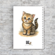 Блокнот А5 Кот + котенок на пружине 50 чистых листов бумага 80 г/м² ENTERSTORE (art. NTB-CAT-2501A5) - изображение 2