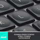 Клавіатура бездротова Logitech MX Keys Mini Wireless Illuminated UA Graphite (920-010498) - зображення 2