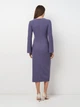 Платье миди осеннее женское Zara 2712/422 S Фиолетовое (02712422656021) - изображение 2